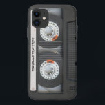 Coque iPhone 11 Mixtape Cassette Personnalisée<br><div class="desc">Bande de cassette rétro à bande de mixage sur mesure ancienne école. Le style de police peut être modifié. Cliquez sur personnaliser pour sélectionner vos polices. Cliquez sur le lien de contact ci-dessus pour m'envoyer un message si vous avez besoin d'aide pour customiser votre commande. Merci !</div>