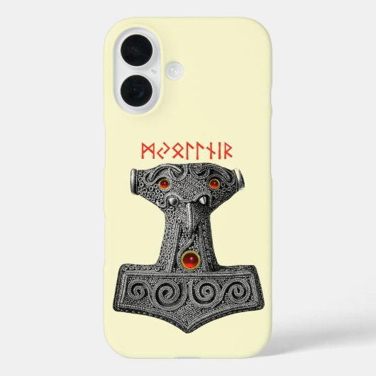 Coques Case-Mate iPhone MJOLNIR Hammer de Thor, Viking Mythology T-shirt C (Verso)