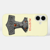 Coques Case-Mate iPhone MJOLNIR Hammer de Thor, Viking Mythology T-shirt C (Verso (horizontal))