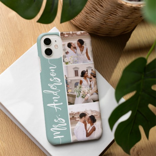 Coques Case-Mate iPhone Mme New Name Mariage Couples Photo Collage