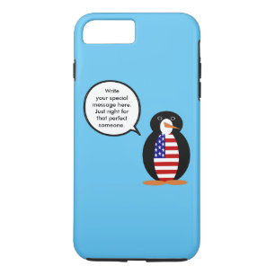 Coques Pour iPhone Mme Pingouin Parlante Personnalisée USA