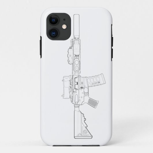 Coques Case-Mate iPhone Mod 0 de CQBR MK18 (Dos)