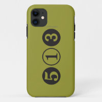 Mod 513 cas de l'iPhone 5 d'indicatif régional