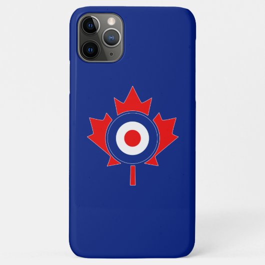 Coques Case-Mate iPhone Mod de la feuille d'érable canadienne en bleu (Dos)