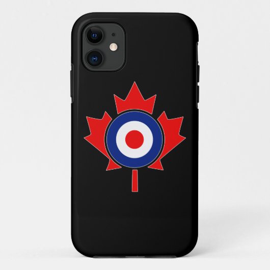 Coques Case-Mate iPhone Mod de la feuille d'érable canadienne en noir (Dos)