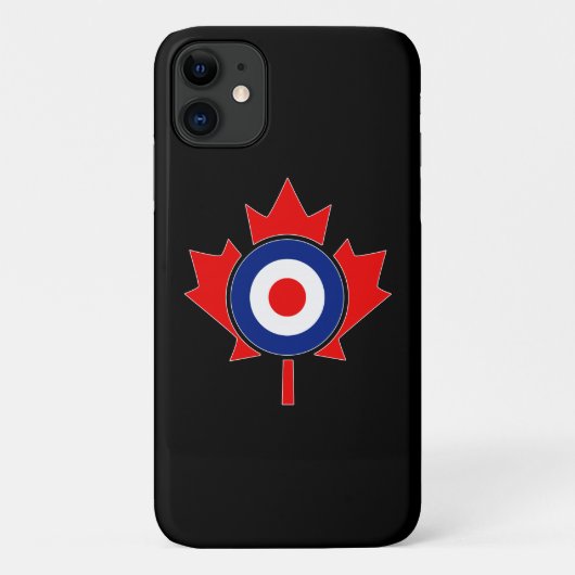 Coques Case-Mate iPhone Mod de la feuille d'érable canadienne en noir (Dos)