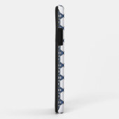 Coques Case-Mate iPhone Mod Retro Blue Abstrait Scarab Motif (Dos/Droite)