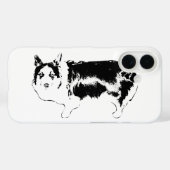 Coques Case-Mate iPhone Mode d'alerte : Corgi (Verso (horizontal))