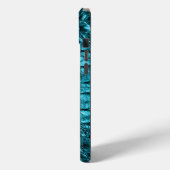 Coques Case-Mate iPhone mode girly bleu Alligator cuir (Verso / Gauche)