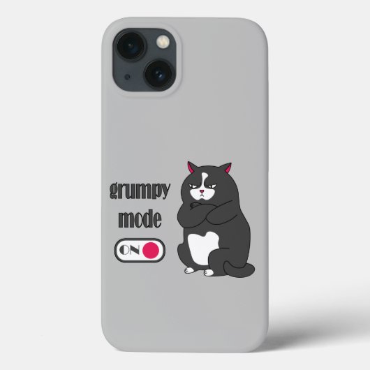 Coques Case-Mate iPhone Mode grumeux sur drôle de gros chat (Verso)