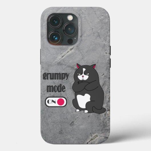 Coques Case-Mate iPhone Mode grumeux sur drôle de gros chat (Verso)