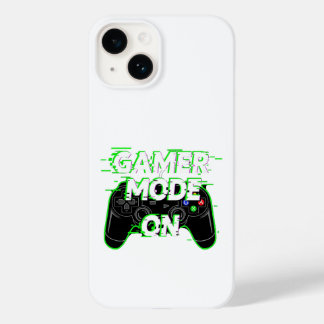 Coque Pour iPhone 14 Mode Joueur activé – Conception de T-Shirt Neon Gl