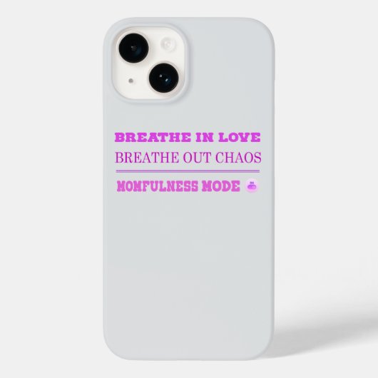 Coques Case-Mate iPhone Mode Maternité Rose Originale ACTIVÉ – Respirer l' (Verso)