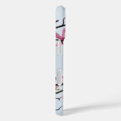 Coques Case-Mate iPhone Mode Printemps rose Magnol fleurs Hanami bleu (Verso / Droite)