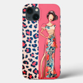 Coques Case-Mate iPhone Mode rose Léopard (Verso)