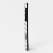 Coques Case-Mate iPhone Mode Sage Chevron et gris dentelle (Dos/Gauche)