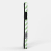 Coques Case-Mate iPhone Mode Sage Chevron et gris dentelle (Dos/Droite)