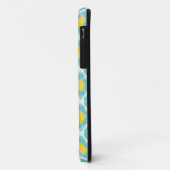 Coques Case-Mate iPhone Mode tribal moderne ikat blue-jaunat (Dos/Gauche)