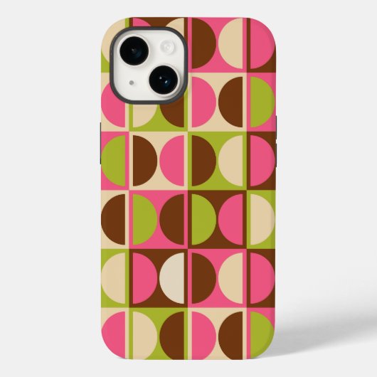 Coques Case-Mate iPhone Modèle abstrait géométrique moderne du milieu du s (Verso)