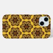 Coques Case-Mate iPhone Modèle Abstrait Jaune (Verso (horizontal))