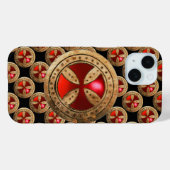 Coques Case-Mate iPhone MODÈLE ANTIQUE CROIX Rouge Ruby Gem (Verso (horizontal))