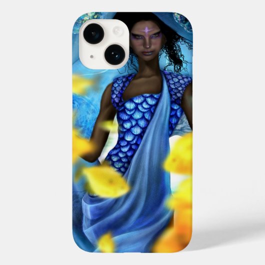 Coques Case-Mate iPhone Modèle bleu sirène illustration boîtier de télépho (Verso)