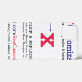 Coques Case-Mate iPhone Modèle cadeau personnalisé blanc (Verso (horizontal))