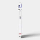 Coques Case-Mate iPhone Modèle cadeau personnalisé blanc (Verso / Gauche)