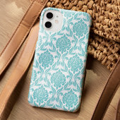 Coques Case-Mate iPhone Modèle Chic Aqua Damask