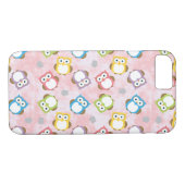 Coques Case-Mate iPhone Modèle coloré multi de hibou (Dos (Horizontal))