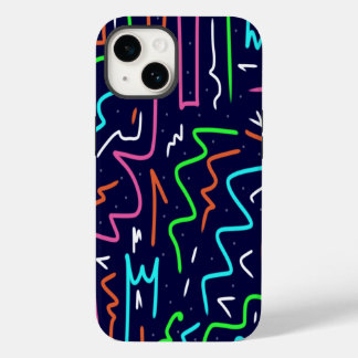 Coque Pour iPhone 14 Modèle d'âge spatial - Impression Abstraite