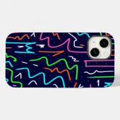 Coques Case-Mate iPhone Modèle d'âge spatial - Impression Abstraite (Verso (horizontal))