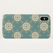 Coques Case-Mate iPhone Modèle Damas avec éléments abstraits (Dos (Horizontal))