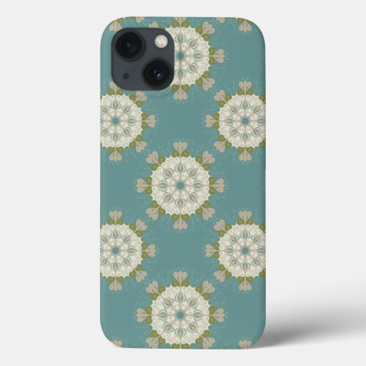 Coques Case-Mate iPhone Modèle Damas avec éléments abstraits (Verso)