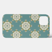 Coques Case-Mate iPhone Modèle Damas avec éléments abstraits (Verso (horizontal))