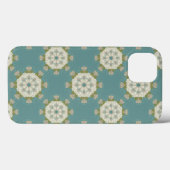 Coques Case-Mate iPhone Modèle Damas avec éléments abstraits (Verso (horizontal))