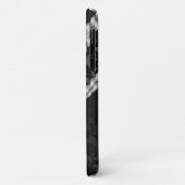 Coques Case-Mate iPhone Modèle Damas, Damas gris, Damas français (Dos/Gauche)