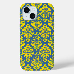 Coque Pour iPhone 15 Modèle Damas Empire #1