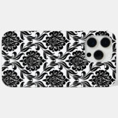 Coques Case-Mate iPhone Modèle Damas noir et blanc (Verso (horizontal))