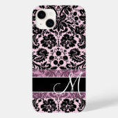 Coques Case-Mate iPhone Modèle Damask avec Monogramme (Verso)