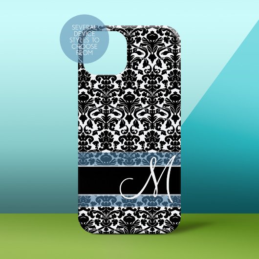 Coques Case-Mate iPhone Modèle Damask avec Monogramme