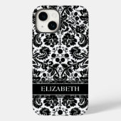 Coques Case-Mate iPhone Modèle Damask avec nom personnalisé (Verso)
