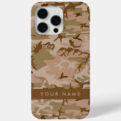Coques Case-Mate iPhone Modèle de camouflage du désert, Votre nom, Personn (Verso)