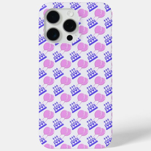 Coques Case-Mate iPhone Modèle de fête d'anniversaire (Verso)