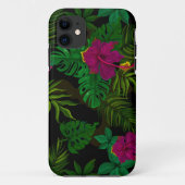 Coques Case-Mate iPhone Modèle de jungle orchidée (Dos)