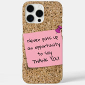 Coques Case-Mate iPhone Modèle de Message de Note Rose Épinglée Tableau de (Verso)