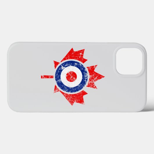 Coques Case-Mate iPhone Modèle de moulage de la feuille d'érable canadienn (Verso (horizontal))