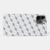 Coques Case-Mate iPhone Modèle de nom de logo d'entreprise de code QR pers (Dos (Horizontal))