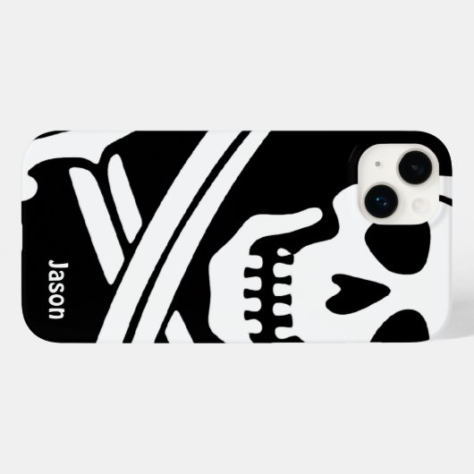 Coques Case-Mate iPhone Modèle de nom de pirate (Verso (horizontal))