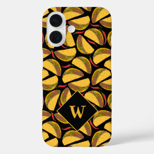 Coques iPhone 16 Modèle de nourriture mexicaine Tacos et Chillies